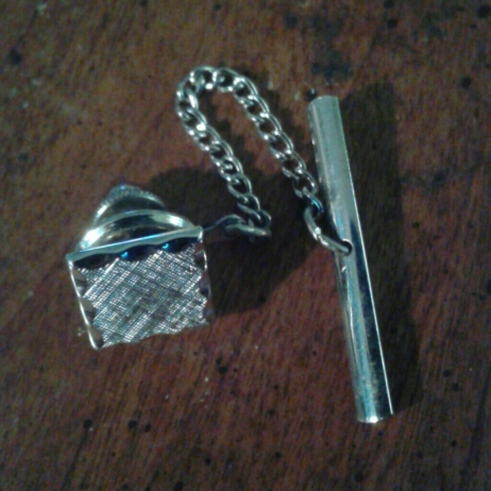 Vintage Sterling Silver Front Of Tie Pin